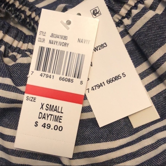 ⚫️ stripes offshoulder dress retails $50​​ - Picture 9 of 9